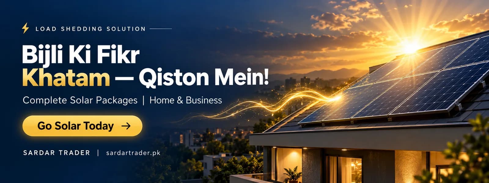 Rooftop solar panels in daylight