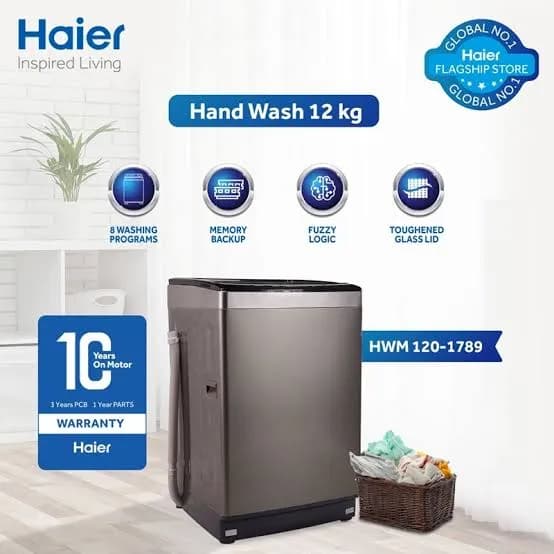 Haier Fully Automatic Washing Machine HWM 120-1789 product image